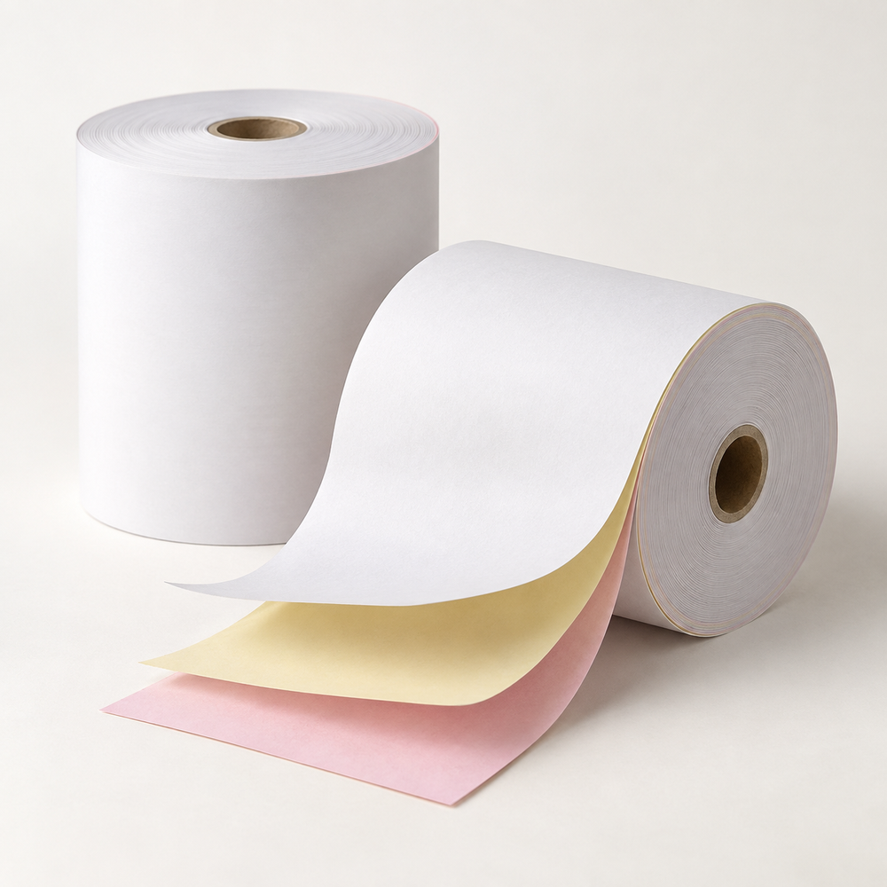 Papier bond 3 copies — blanc, jaune et rose