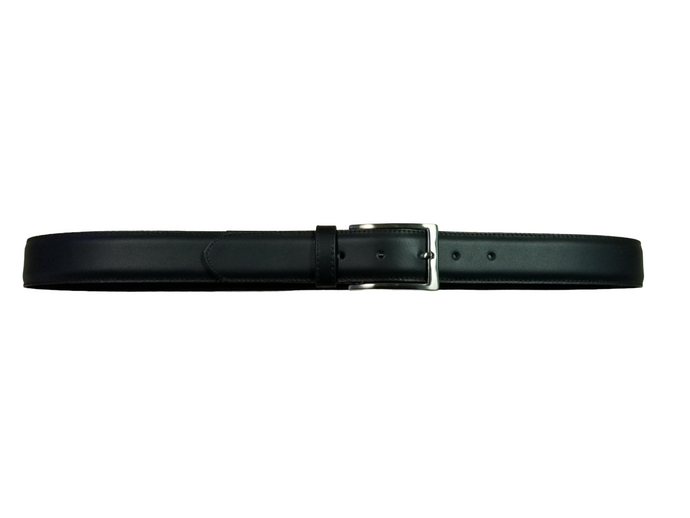 Mega Belts men's dress belt (European black leather)