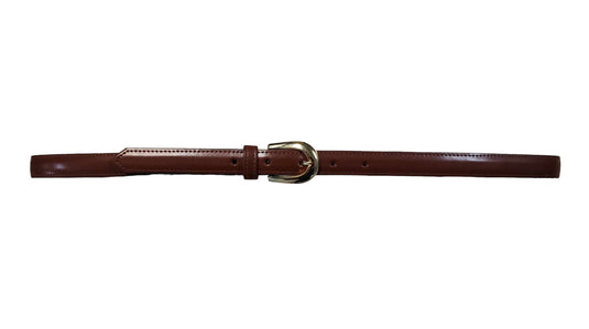 Mega Belts ceinture habillée femme (cuir brun européen)