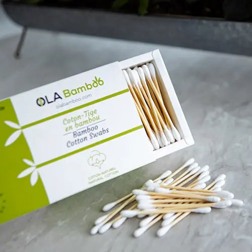 Load image into Gallery viewer, OLA Bamboo Bamboo Cotton Swab, (400)
