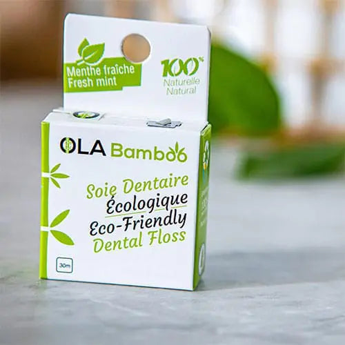 Load image into Gallery viewer, OLA Bamboo Ecological Dental Floss (Pack of 3), (3 x 30m)
