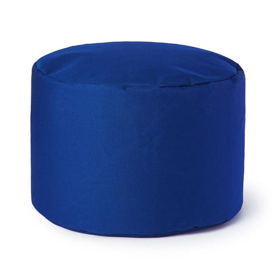 Pouf repose-pieds Arico de couleur indigo