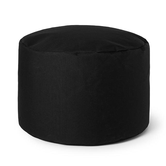 Load image into Gallery viewer, Pouf repose-pieds Arico de couleur onyx
