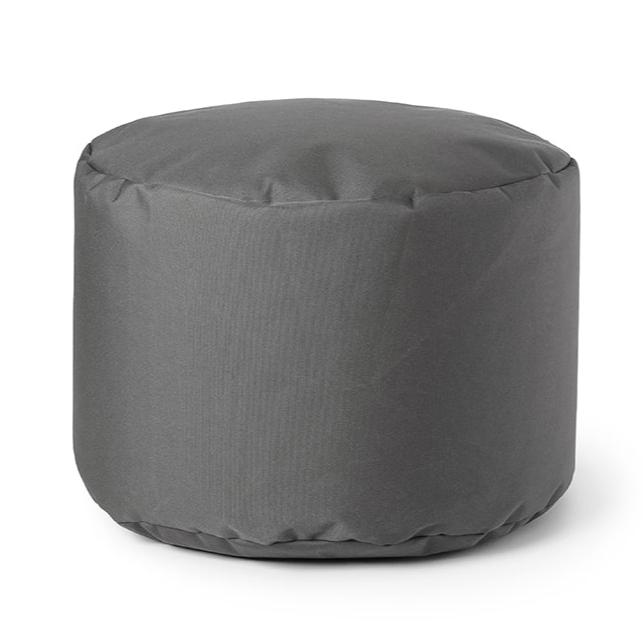 Load image into Gallery viewer, Pouf repose-pieds Arico de couleur charbon
