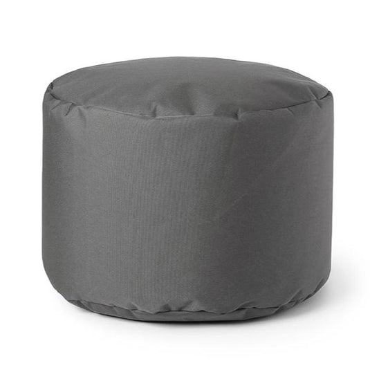 Pouf repose-pieds Arico de couleur charbon