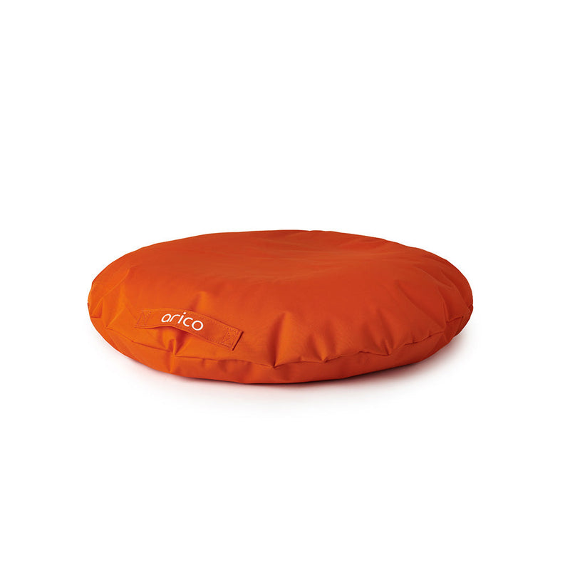 Cargue la imagen en el visor de la galería, Coussin pour chien rond format standard de ARICO. Couleur tangerine.

