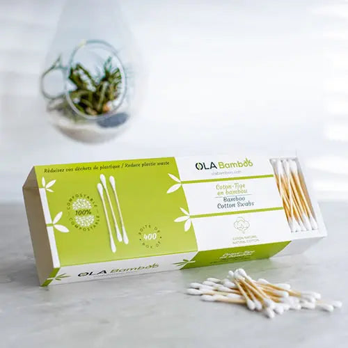 Load image into Gallery viewer, OLA Bamboo Bamboo Cotton Swab, (400)
