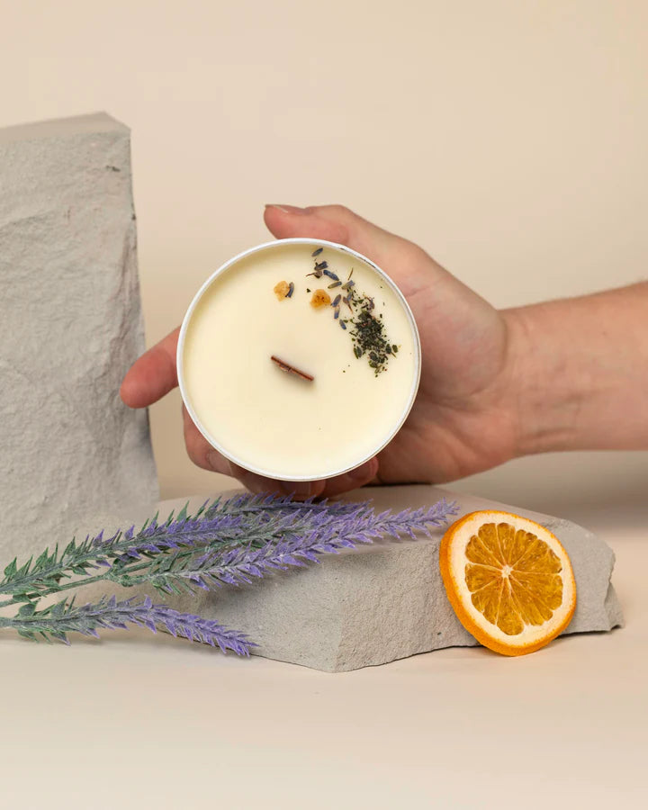 Load image into Gallery viewer, Candle - Peppermint, Lavender and Sweet Orange (450g)
