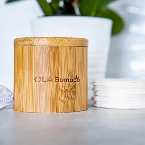 OLA Bamboo Box – Reusable makeup remover pads