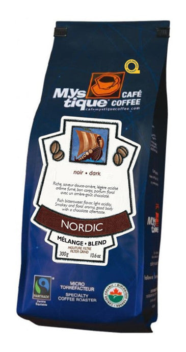 Mystique Café, Café Moulu Filtre Nordic (6 x 300g)