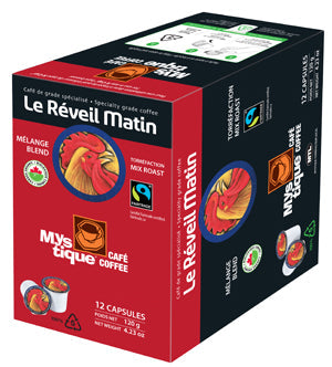 Mystique Café, capsules de café Le Réveil Matin (2 x 72 K-Cups)