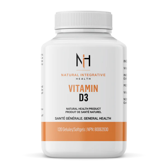 NIH Supplément Vitamine D3 Suppléments en Santé Générale, (120 gelules)