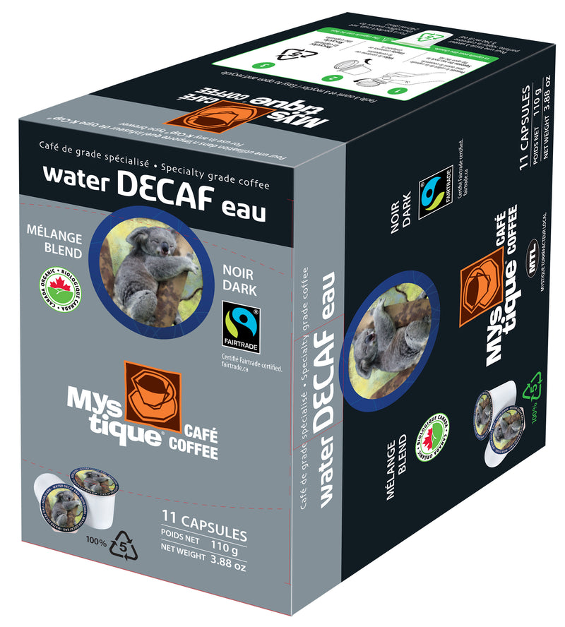 Load image into Gallery viewer, Mystique Café, Water Decaf Coffee Capsules (11 K-Cups)
