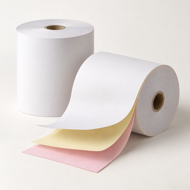 Papier bond 3 copies — blanc, jaune et rose
