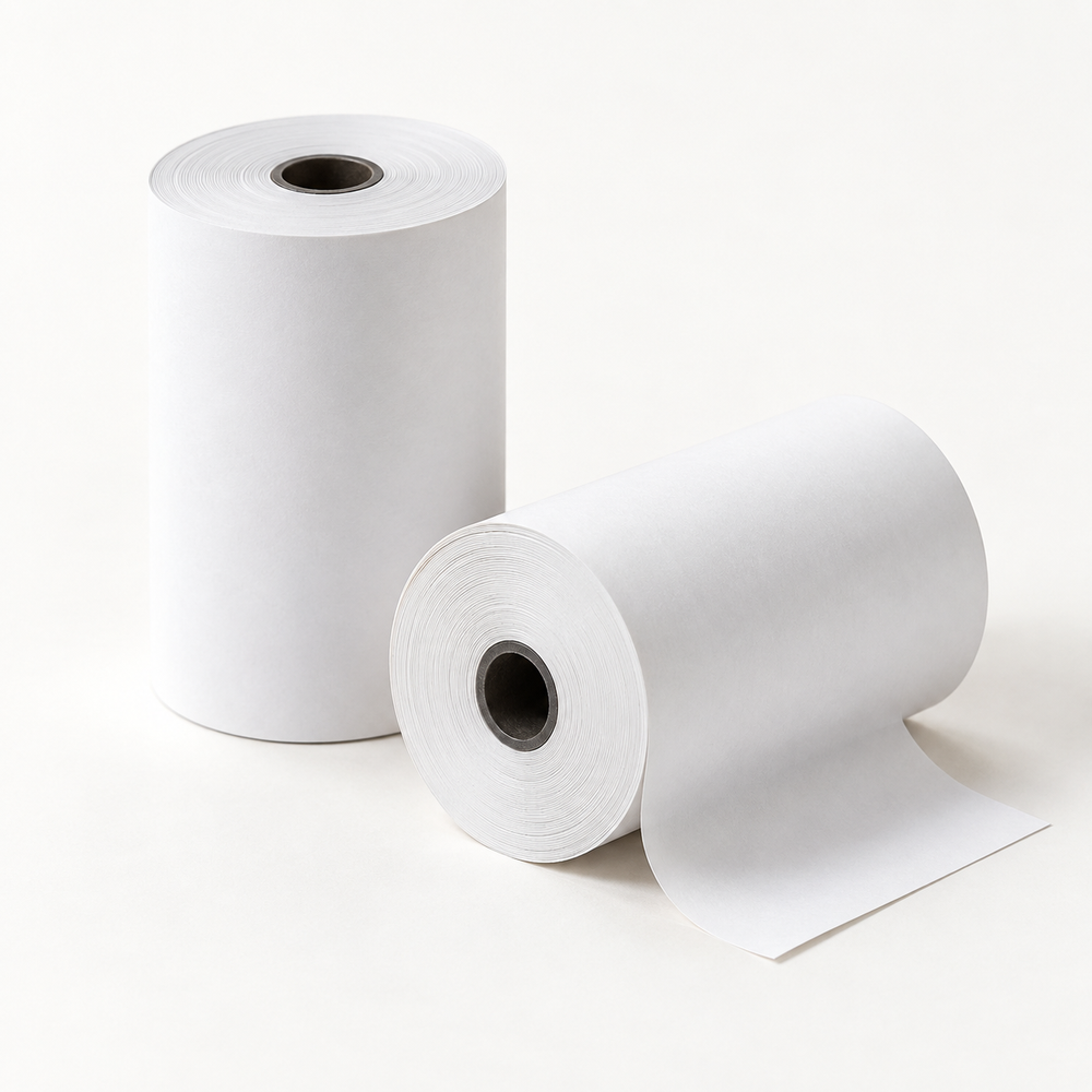 Papier thermique 2 ¼ po × 60 pi — boîte de 100 rouleaux