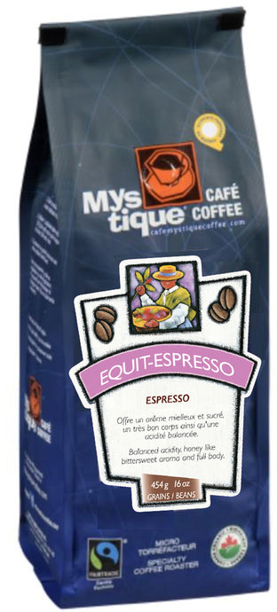 Mystique Café, granos de café Equit-Espresso (6 x 454g)