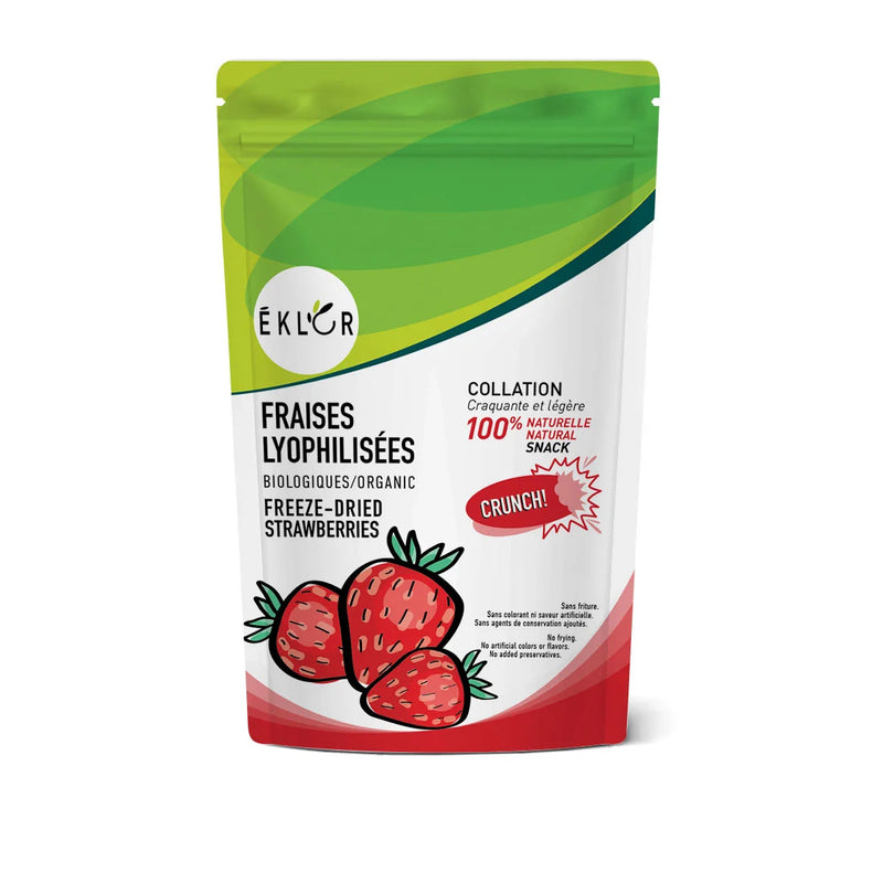 Load image into Gallery viewer, ÉKLOR Organic freeze-dried strawberries
