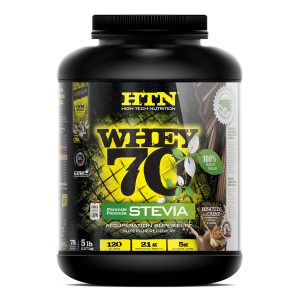 High-Tech Nutrition Whey 70 Stevia, (5 lb), (galleta de crema)