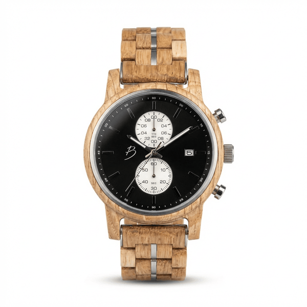 Montre Arnold en bois de baril de Whisky recyclé