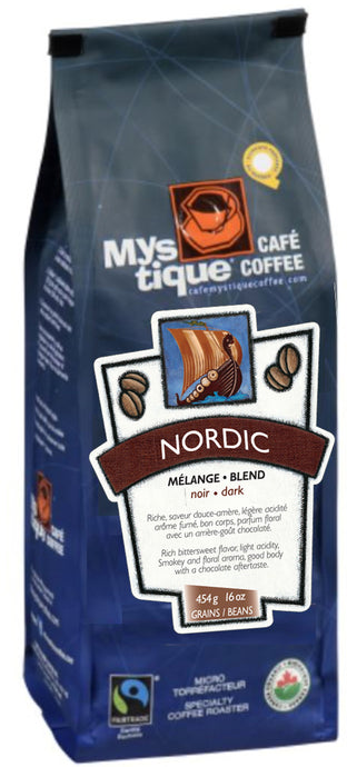 Mystique Café, Café en grains Nordic (454g)