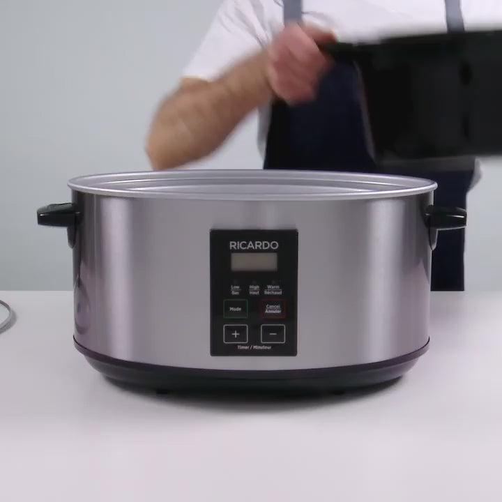 Load and play video in Gallery viewer, RICARDO Slow cooker 5.5 liters
